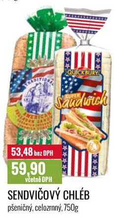 SENDVIČOVÝ CHLÉB 750g