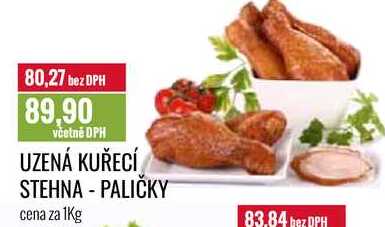 UZENÁ KUŘECÍ STEHNA - PALIČKY cena za 1Kg 
