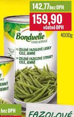 Bonduelle ZELENÉ FAZOLOVÉ LUSKY 4000g