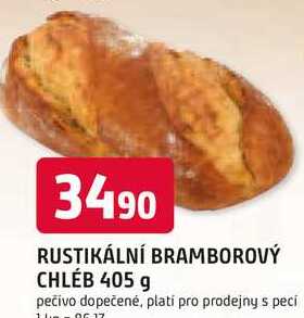 RUSTIKÁLNÍ BRAMBOROVÝ CHLÉB 405 g