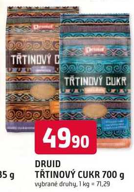 DRUID TŘTINOVÝ CUKR 700 g v akci
