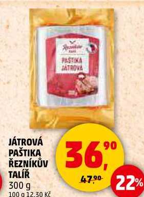 JÁTROVÁ PAŠTIKA ŘEZNÍKŮV TALÍŘ, 100 g
