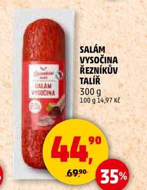 SALÁM VYSOČINA ŘEZNÍKŮV TALÍŘ, 300 g 