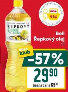 Bell Řepkový olej 1l