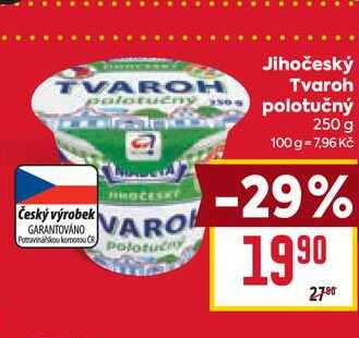 Jihočeský Tvaroh polotučný 250 g 