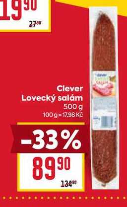 Clever Lovecký salám 500 g