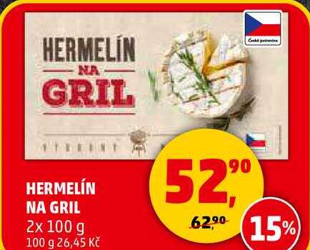 HERMELÍN NA GRIL, 2x 100 g 