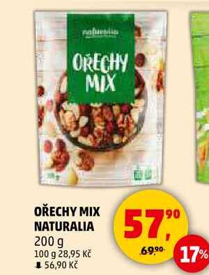 OŘECHY MIX NATURALIA, 200 g 