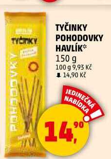 TYČINKY POHODOVKY HAVLÍK, 150 g 