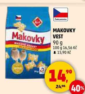 MAKOVKY VEST, 90 g 