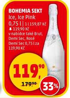 BOHEMIA SEKT Ice, 0,75 l 