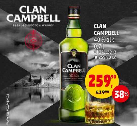 CLAN CAMPBELL 40% alk., 0,7 l