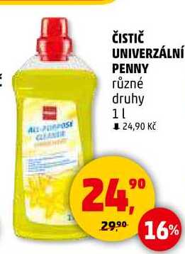 ČISTIČ UNIVERZÁLNÍ PENNY různé druhy, 1 l 
