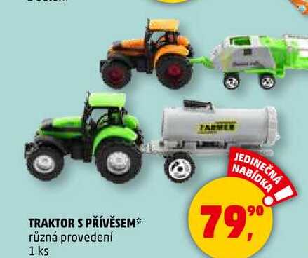 TRAKTOR S PŘÍVĚSEM různá provedení, 1 ks  