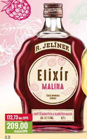 R. JELÍNEK Elixír MALINA 0,7l