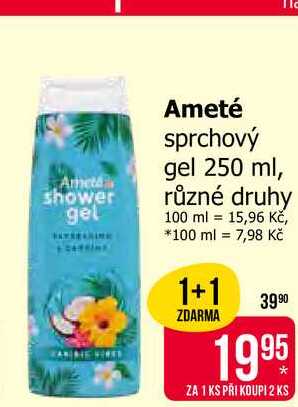 Ameté sprchový gel 250 ml, různé druhy 