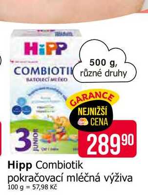HiPP combiotik pokračovací mléčná výživa 500g