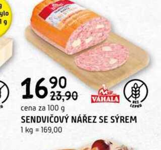 SENDVIČOVÝ NÁŘEZ SE SÝREM 100g