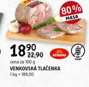 VENKOVSKÁ TLAČENKA 100g