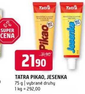 Tatra Pikao Jesenka 75 g vybrané druhy 