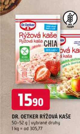 DR. OETKER RYŽOVÁ KAŠE 50-52 g vybrané druhy 