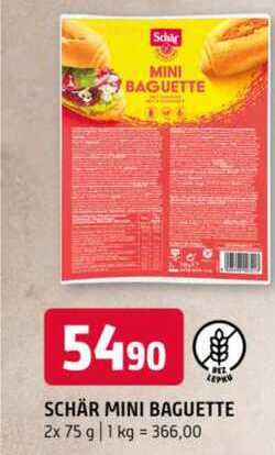 SCHÄR MINI BAGUETTE 2x 75 g 