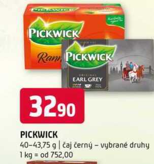 PICKWICK 40-43,75 g čaj černý vybrané druhy