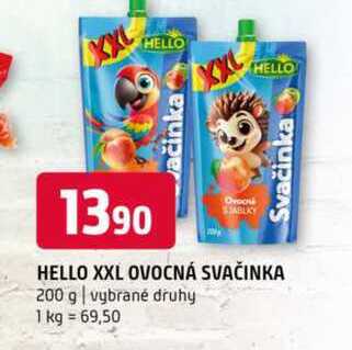 HELLO XXL OVOCNÁ SVAČINKA 200 g vybrané druhy 