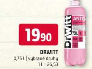 DRWITT 0,75l vybrané druhy 