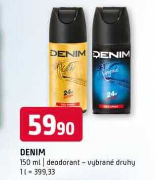 DENIM 150 ml deodorant vybrané druhy 