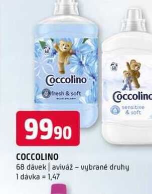Coccolino sensitive & soft dávek aviváž vybrané druhy