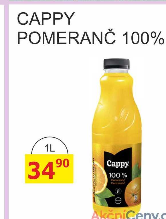 Cappy džus 1l, vybrané druhy PET