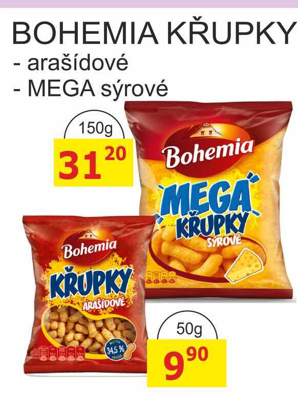 BOHEMIA KŘUPKY - arašídové 50g