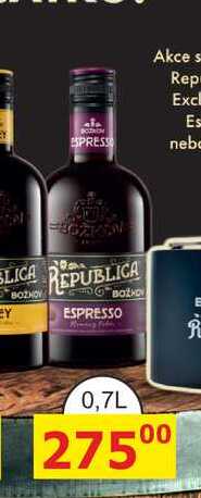 BOŽKOV REPUBLICA ESPRESSO 0,7L 