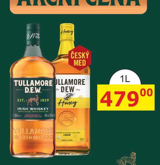 Tullamore Dew Irish whiskey 1l