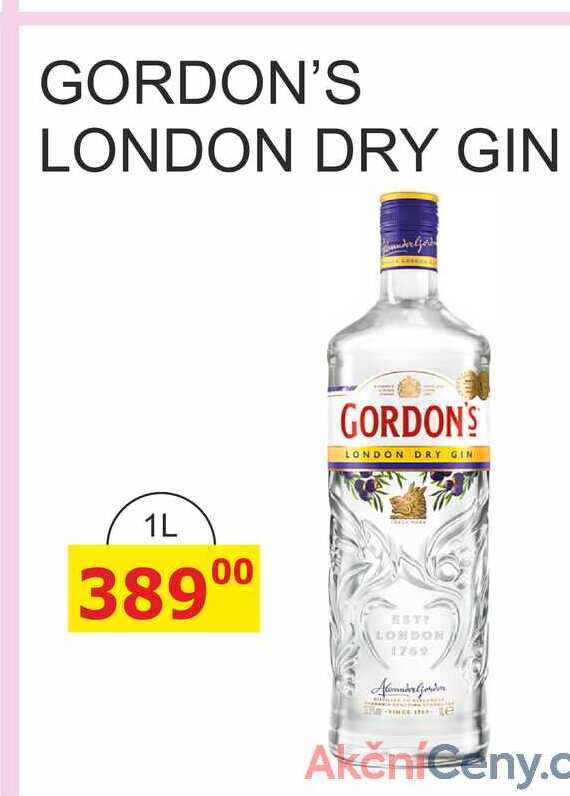 GORDON'S LONDON DRY GIN 1l