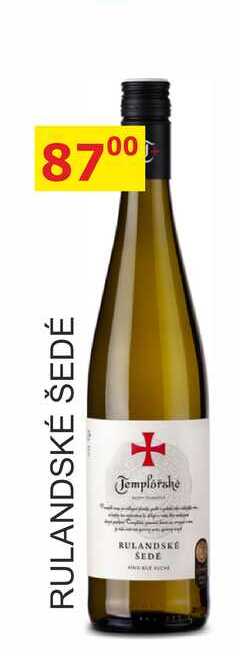 Templářské sklepy 0,75l RULANDSKÉ ŠEDÉ 