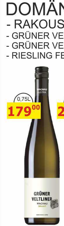 DOMÄNE WACHAU GRÜNER VELTLINER 0,75L