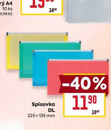 Spisovka DL 225 × 135 mm 