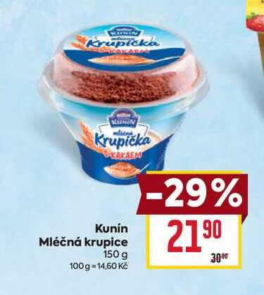 Kunín Mléčná krupice 150 g 