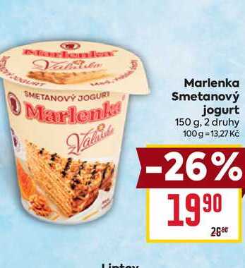 Marlenka Smetanový jogurt 150 g