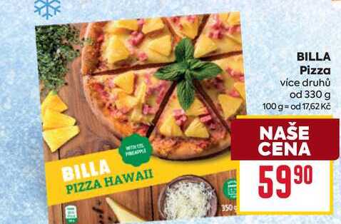 BILLA Pizza vice druhů od 330 g 