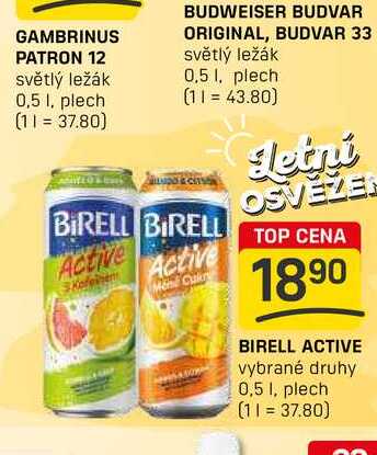 BIRELL ACTIVE vybrané druhy 0,5 1, plech
