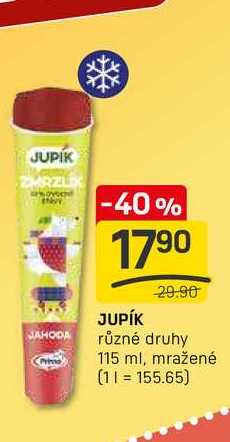 JUPÍK  různé druhy 115 ml, mražené