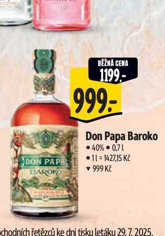  Don Papa Baroko 0,7 l