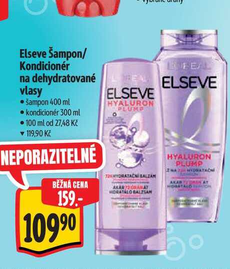 Elseve Šampon/ Kondicionér na dehydratované vlasy  400 ml