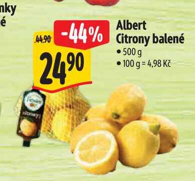   Albert  Citrony balené   500 g  