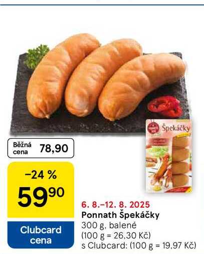 Ponnath Špekáčky, 300 g, balené 