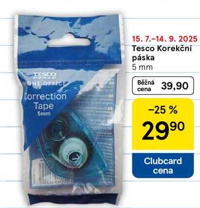 Tesco Korekční páska, 5 mm  