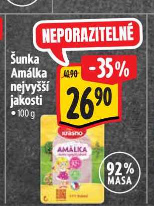 Šunka Amálka nejvyšší jakosti 100 g 